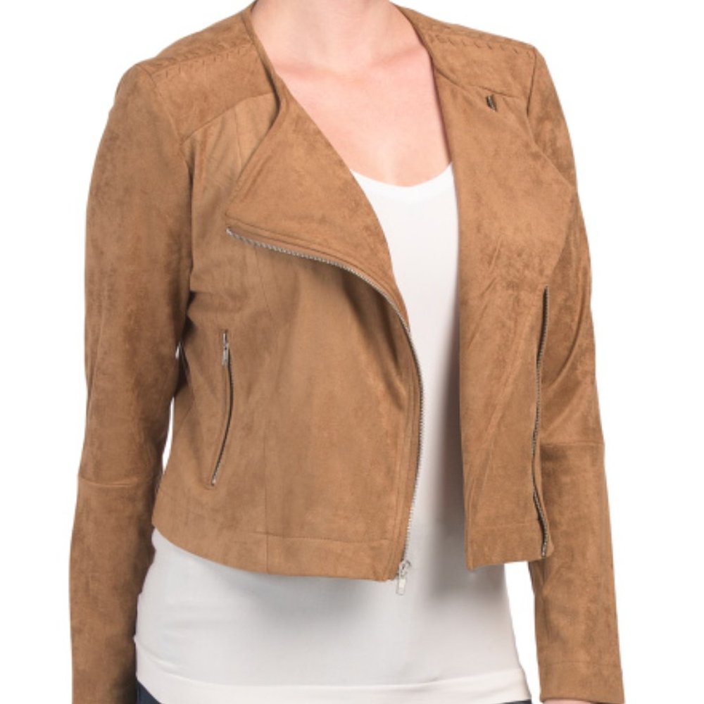 BB DAKOTA Juniors Faux Suede Moto Jacket